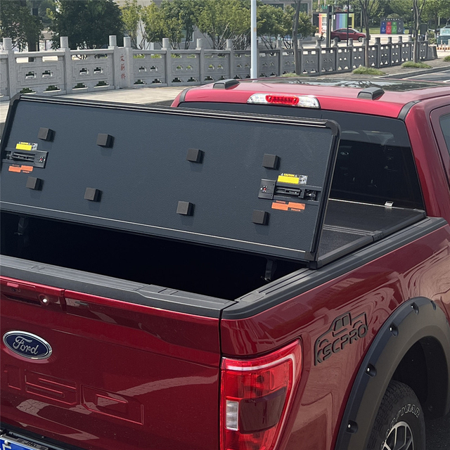 HF-Series, Standrad Profile Hard Tri Fold Truck Bed Tonneau Cover