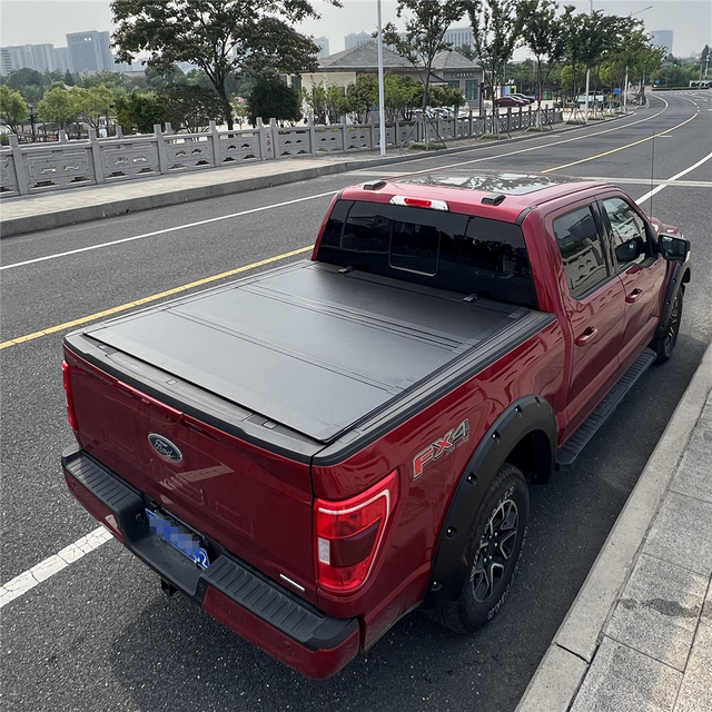 HT-Series, Low Profile Hard Tri Fold Truck Bed Tonneau Cover