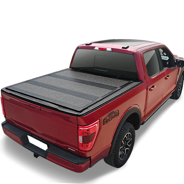 KSCPRO Low Profile Hard tri fold Tonneau Cover For Ford F150